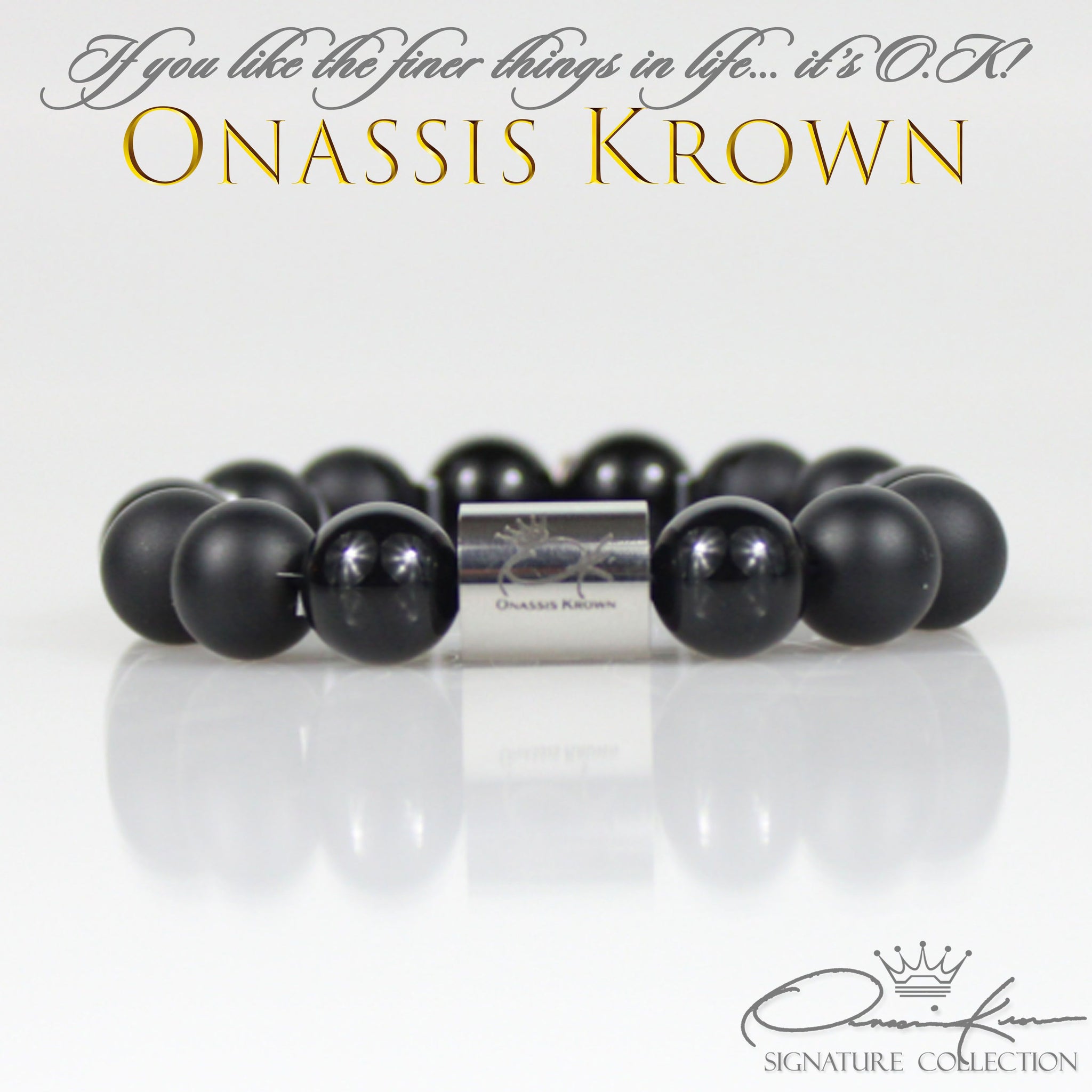designer signature luxury bead bracelet