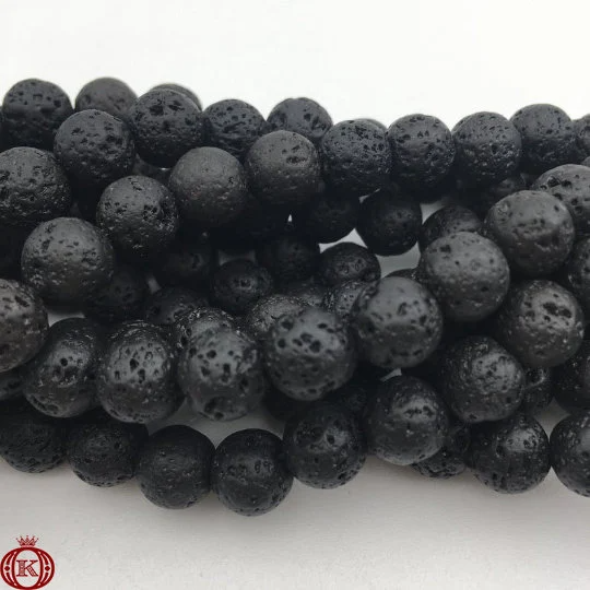 discount black lava beads