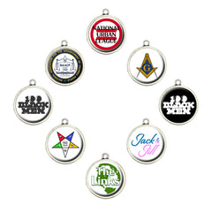 Black Social Organization Charms - 1 Charm - Charms