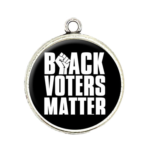 black voters matter cabochon charm