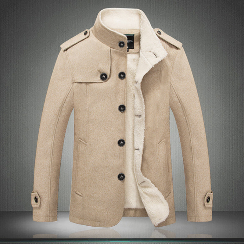 khaki color winter coat