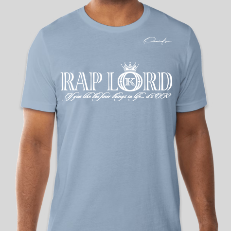 rap lord t-shirt carolina blue