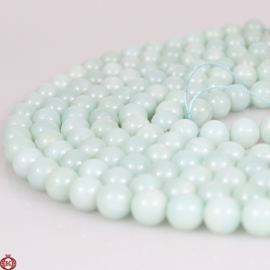 pale green chinese amazonite gemstone beads