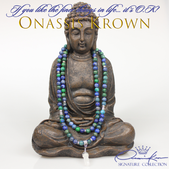 chrysocolla buddha prayer beads