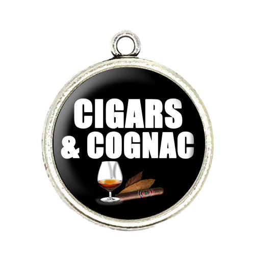 cigars & cognac charm