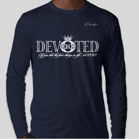 devotion shirt navy blue