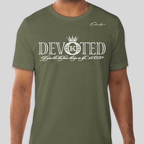 devoted t-shirt army green