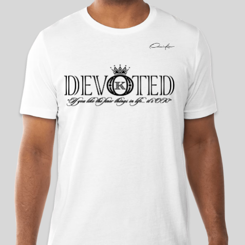 devoted t-shirt white