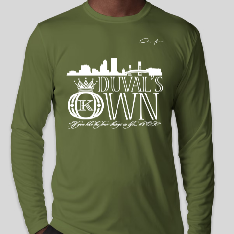 duval's own long sleeve army green