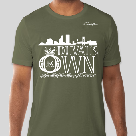 duval's own t-shirt army green