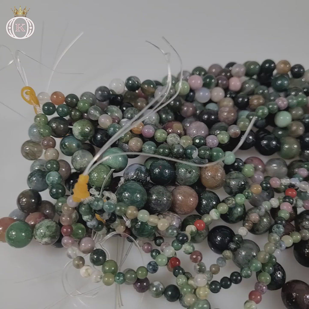 indian agate gemstone beads video