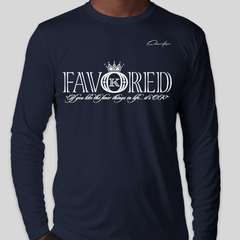 Favored Long Sleeve T-Shirt - Navy Blue / Small - Long Sleeve Tee