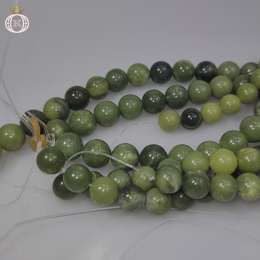 olive green canadian jade gemstone beads viceo