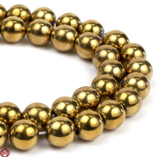discount gold hematite gemstone beads
