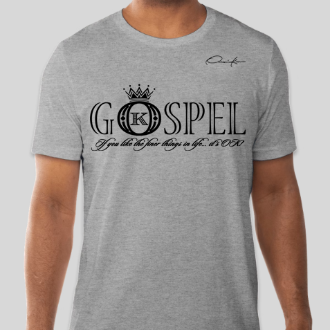 gospel t-shirt gray