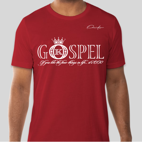 gospel t-shirt red