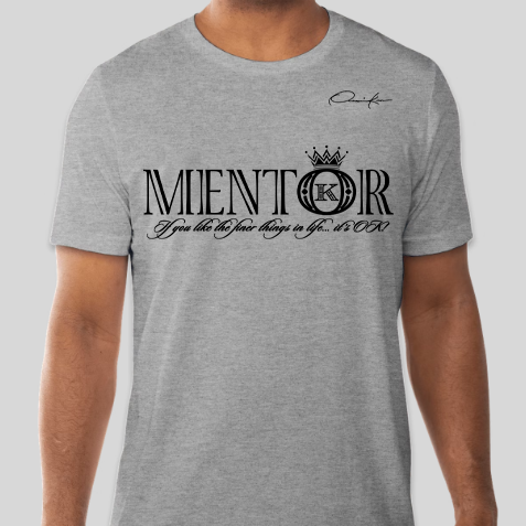 mentor t-shirt gray