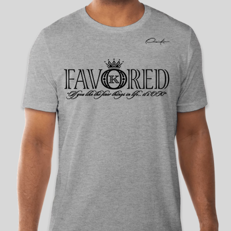 favored t-shirt gray