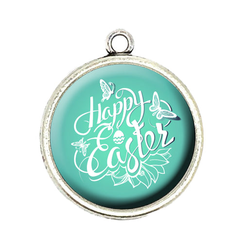happy easter cabochon charm