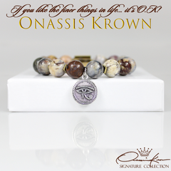 Egyptian Pietersite Bead Bracelet - 4.5 in - Bracelet