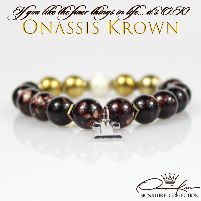 iota phi theta brown gold greek letter charm bracelet