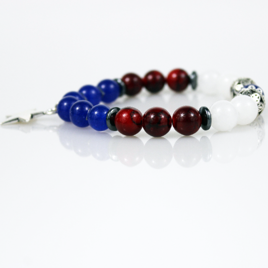 silver star bead bracelet