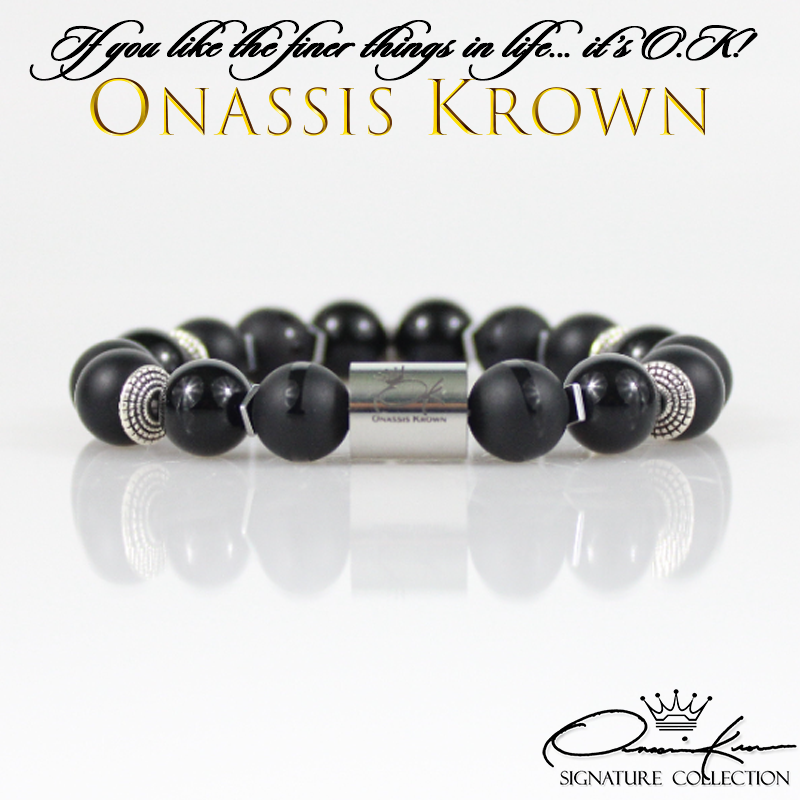 designer luxury black king bracelet