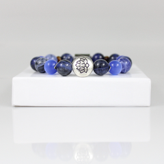 Blue Sodalite Bead Bracelet - 4.5 in - Bracelet