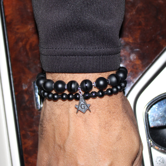 black mason bracelet combo