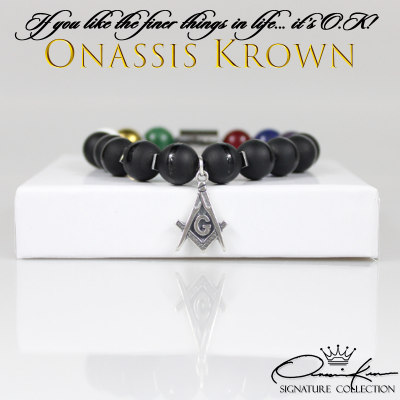 Masonic Bead Bracelet – Onassis Krown - Main Image