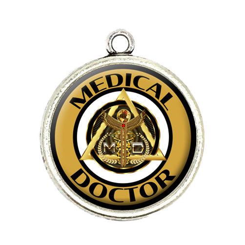 medical doctor cabochon charm