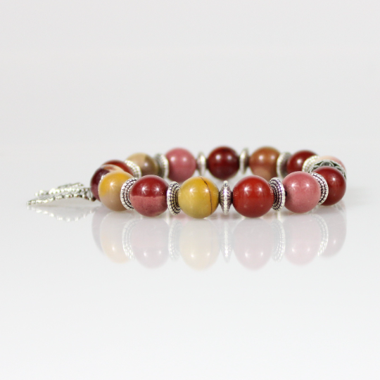 indigenous charm bead bracelet