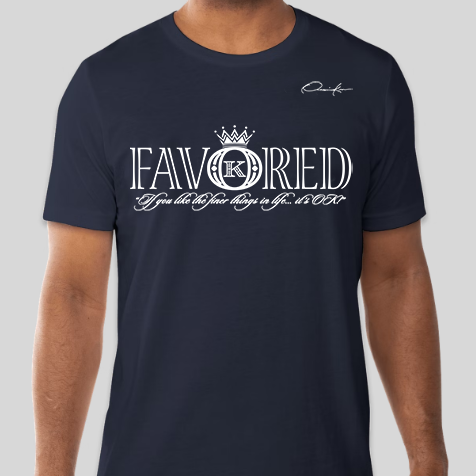 favored t-shirt navy blue
