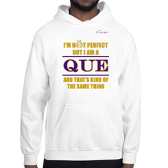I'm Not Perfect But I Am A Que Hoodie - White / Small - hoodie