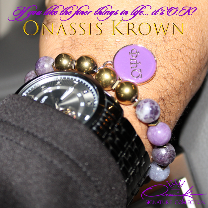 omega psi phi bead bracelet watch combo
