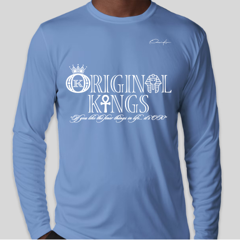 original kings shirt in carolina blue