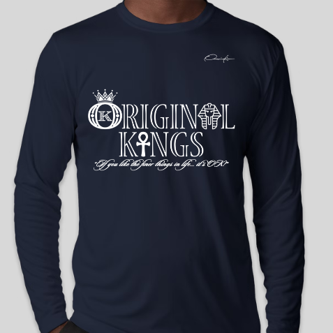 original kings shirt in navy blue