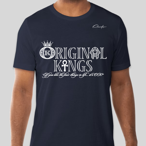 original kings t-shirt navy blue
