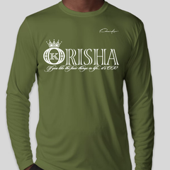 Orisha Long Sleeve Shirt - Army Green / Small - Long Sleeve Tee
