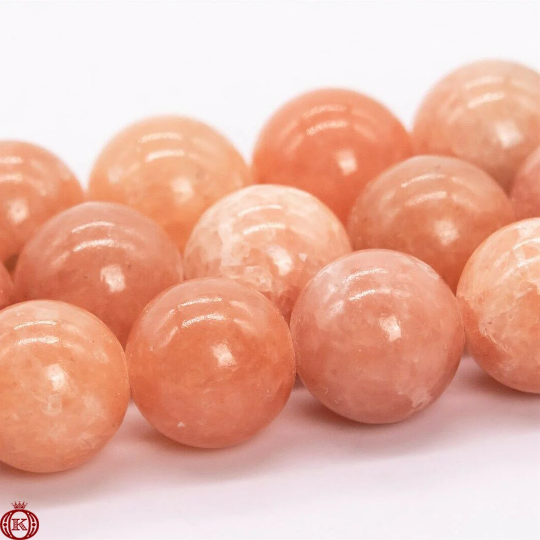 bulk peach calcite gemstone beads