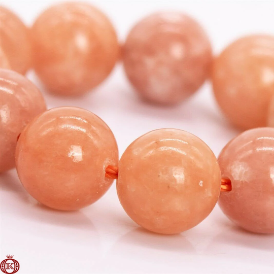 shop peach calcite gemstone beads