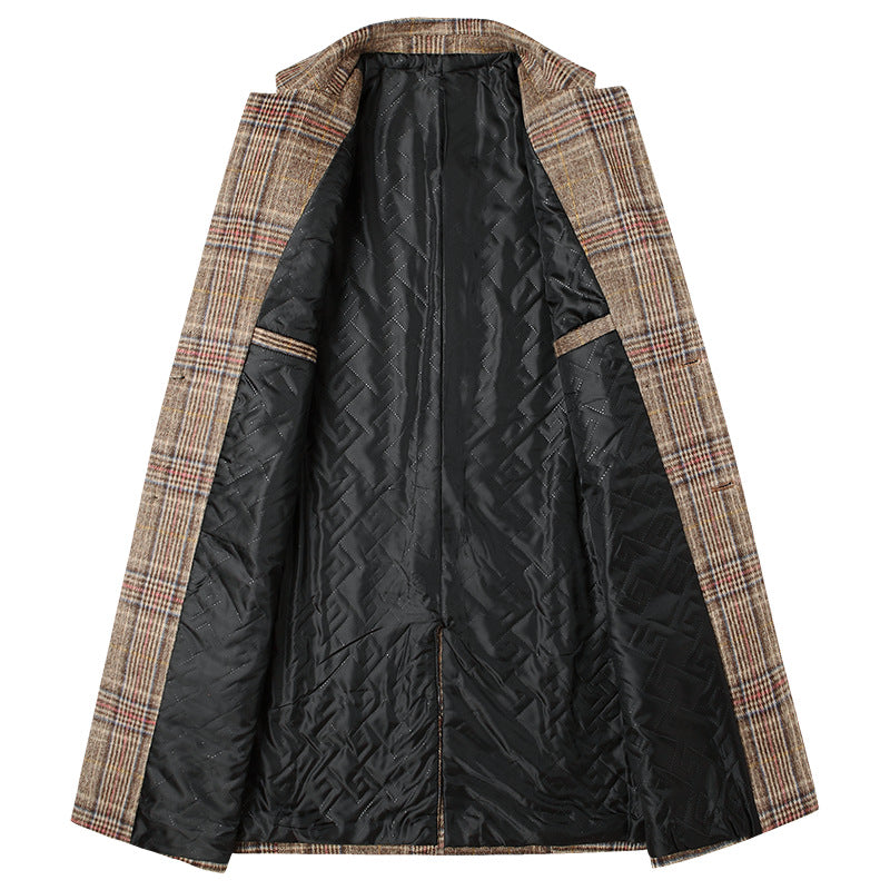 plaid overcoat