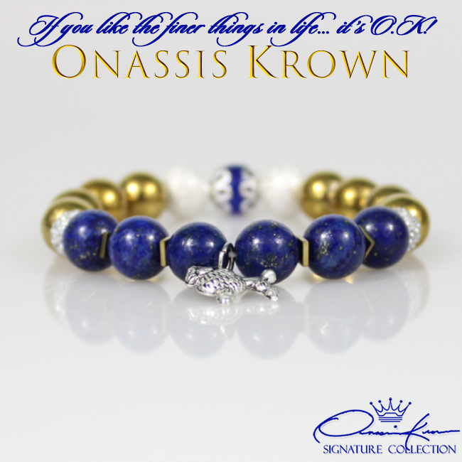 sigma gamma rho silver poodle charm blue lapis lazuli gold hematite bead bracelet
