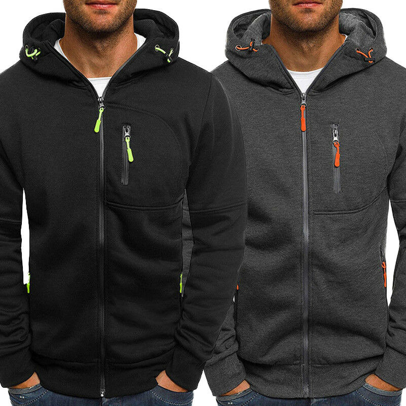 thick quality accented casual hoodie with pockets