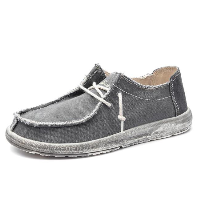 comfortable dude walking shoes gray