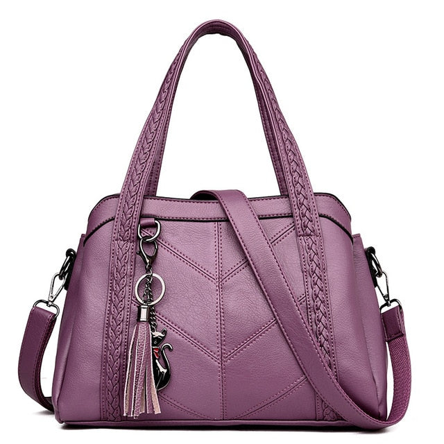 lavender feline cat handbag purse