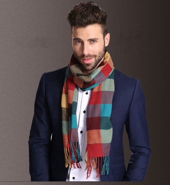 multi color plaid scarf