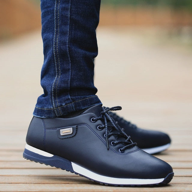 blue italian casual walking shoes 