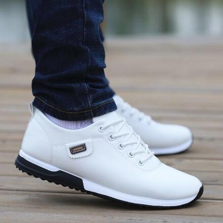 white italian casual walking shoes 