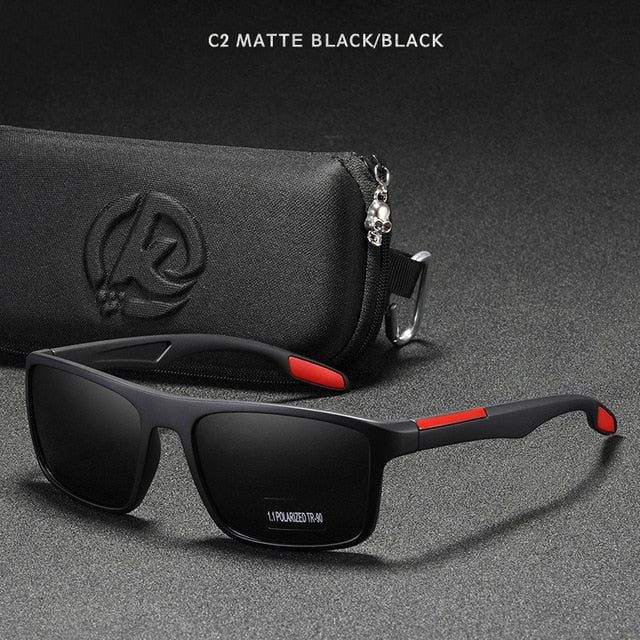 matte black and red shades